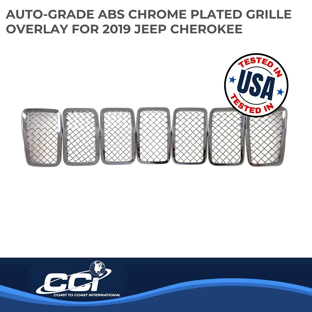 ABS485 – COAST2COAST Grille Insert, Overlay 7 Piece Chrome Plated ABS Plastic - view 2